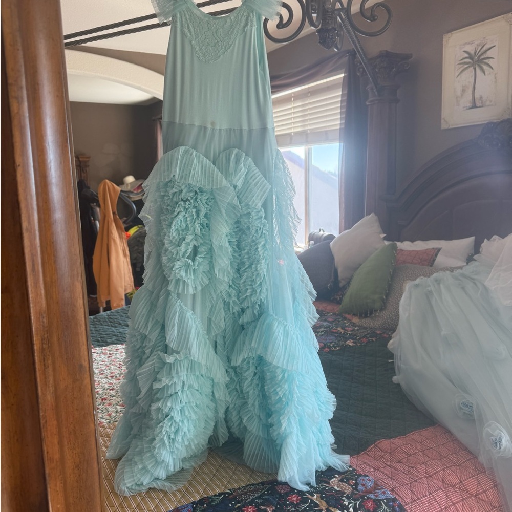 Dollcake Light Blue Ruffled Dress